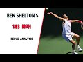 Ben Shelton's Serve Slow Motion - Massive 143 Mph Serve Analysis!