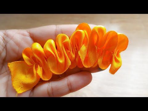 Amazing Ribbon Flower Work|Hand Embroidery Designs|Easy DIY Ribbon Flowers| Quicky Crafts