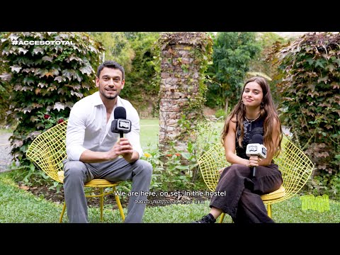 Noa Kirel and Agustín Bernasconi on the set of "Noa": "The connection was immediate."