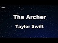 The Archer - Taylor Swift Karaoke 【No Guide Melody】 Instrumental