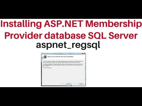 Installing ASP.NET Membership database aspnet_regsql.exe in sql server