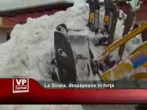 La Sinaia, deszăpezire în forţă