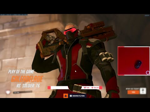 GALE PLAYS AS SOLDIER 76 WITH INSANE TRACKING! POTG [ OVERWATCH 2 SEASON 4 TOP 500 ]