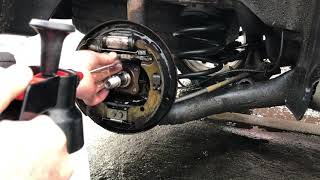 How To adjust rear drum brakes and handbrake