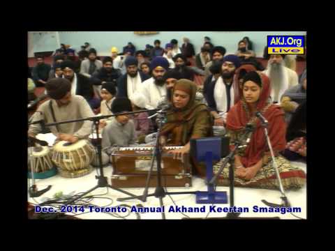 017 Toronto Dec. 2014 Smaagam - Monday Evening Keertan - B. Ravinder Kaur Jee Toronto