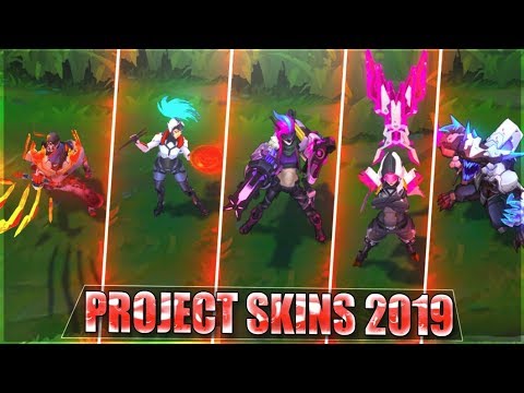 ALL NEW PROJECT SKINS 2019 GAMEPLAY SPOTLIGHT - Project Pyke, Akali, Jinx, Irelia, Warwick