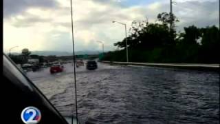Thunderstorms, flooding, and hail hit Central Oahu