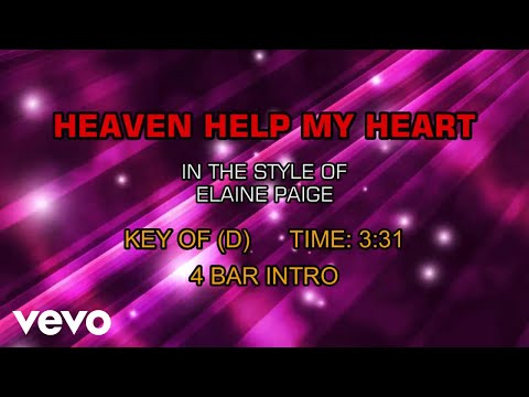 Elaine Paige - Heaven Help My Heart (Karaoke)