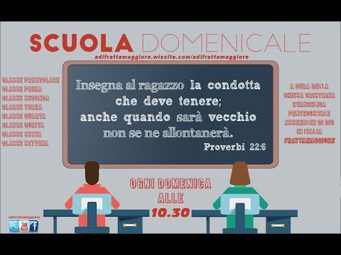 LA SCUOLA DOMENICALE: Che cosa è?