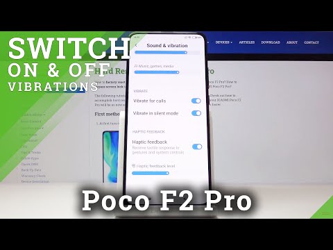How to Enter Vibration Settings in Xiaomi Pocophone F2 Pro?