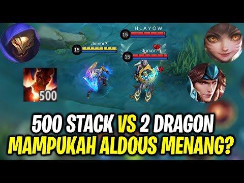 Aldous 5000 Stack Vs 2 Dragon (Zilong & Wanwan) - MLBB