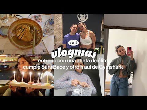 VLOGMAS 14 | Training with an elite athlete, Bace’s birthday and HAUL of sportswear (GYMSHARK)