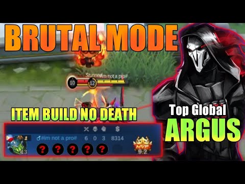 Argus Insane  Gameplay🔥Best Argus Build 2021 Top Global-Mobile Legends Bang Bang