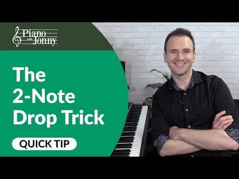 2 Note Drop Trick! Awesome Piano Trick for Major 7 Chords