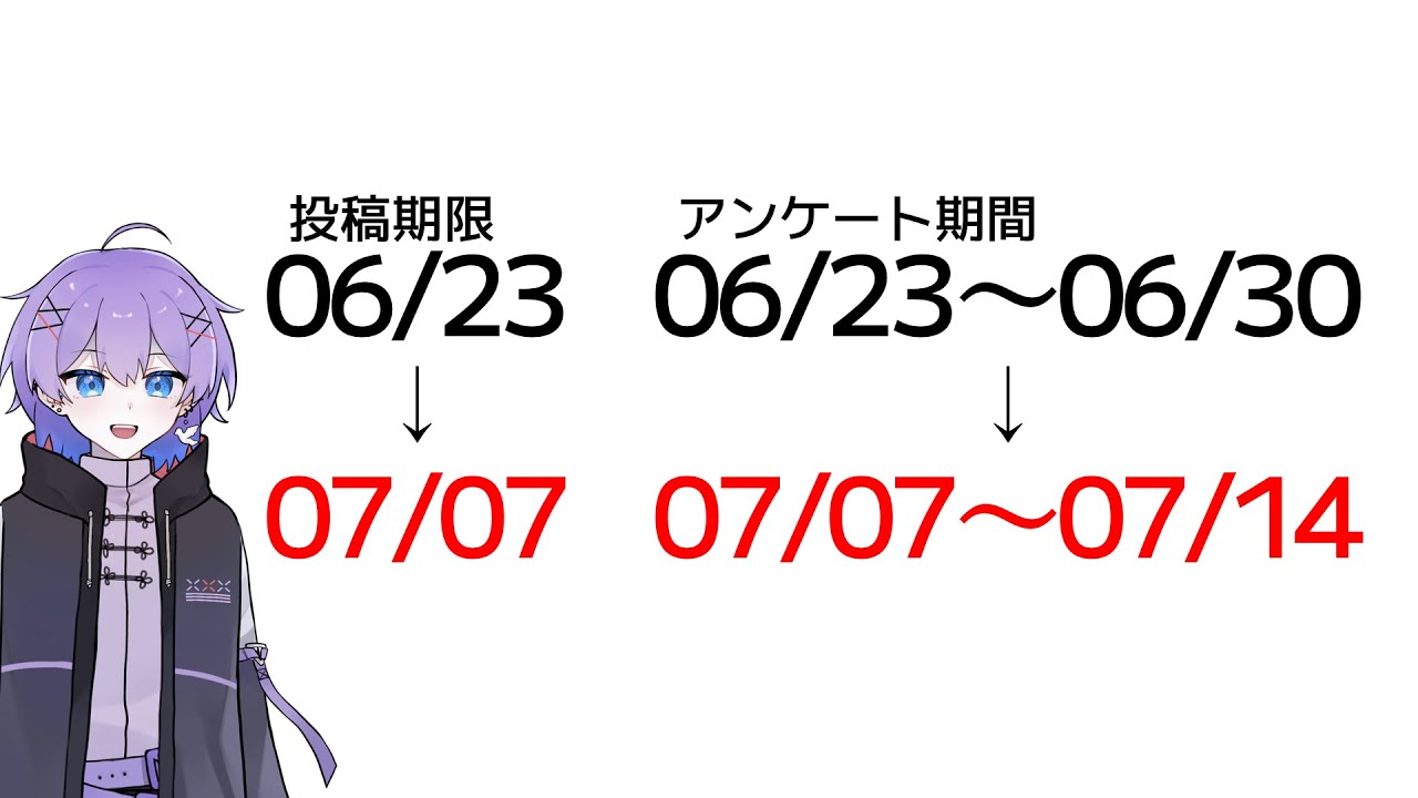 【ご報告】第二回紅白、延期します #第二回紅白TRPG動画合戦