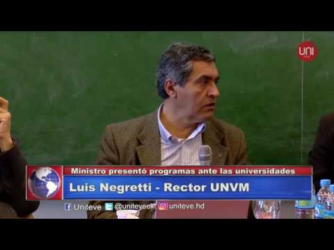 El ministro Robledo presentó programas antes las universidades