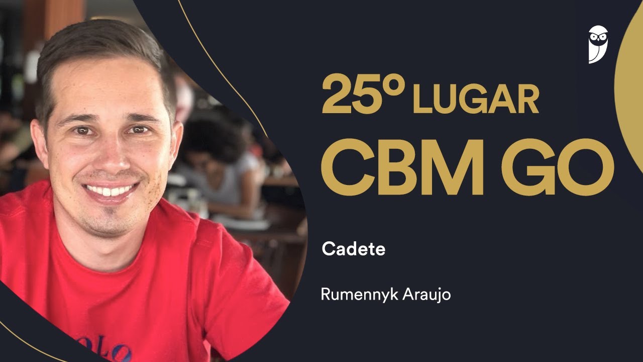 CBM GO: Conheça Rumennyk Araujo, aprovado em 25º lugar para o cargo de Cadete
