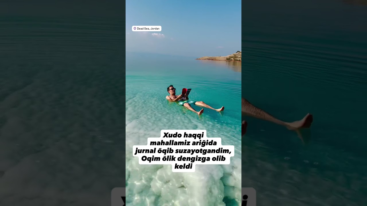 🇯🇴 Gapim rost 😁 #shuhratvoyager #sayohat #iordaniya #hazil #deadsea #jordan #саёхат #хазил