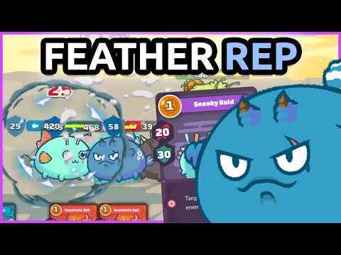Backdoor Feather Reptile! - 2341 MMR Off-season Gameplay | Axie Infinity