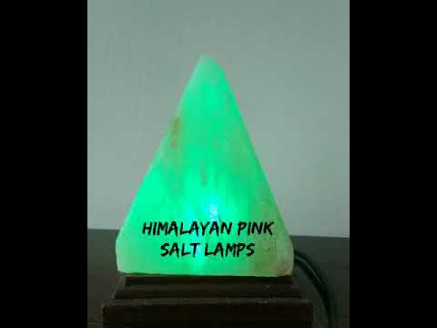 USB Pyramid Shaped Pink Himalayan Salt lamp for Asthma Patients and for Home Decoration