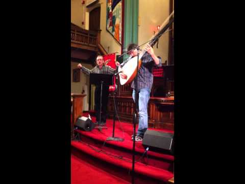 Huron Carol sung by John Micheal accompanied Ben on the Theorbo