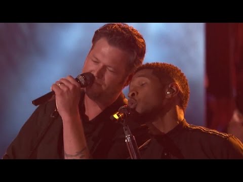 Usher Goes Country! Covers Blake Shelton's 'Neon Light' During Live Performance
