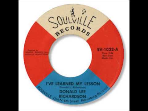 Donald Lee Richardson - I've Learned My Lesson 1968