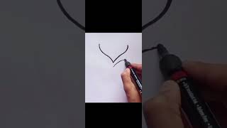 Drawing scarlet witch (wanda's) logo#creativearts #marvel#marvelstudios#wanda#scarletwitch