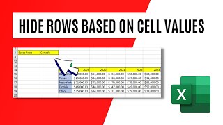 How to Hide Rows Based on Cell Values In Excel