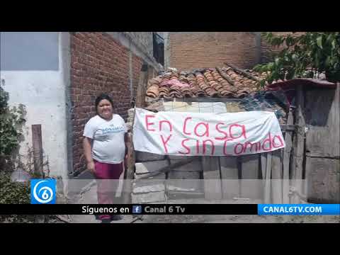 Habitantes de Michoacán afectados por pandemia exigen apoyo al Gobierno Federal