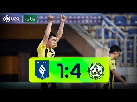 Superliga 5-tur. Mash’al - Neftchi bahsida kiritilgan gollar va xavfli vaziyatlar (Highlights)