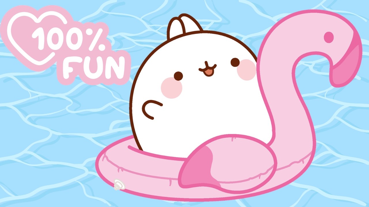 The Best Pool Ever! ☀️💦 Molang’s Summer Water Adventure