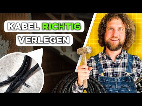 Electrical installation in new buildings: Laying and securing cables correctly