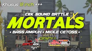 Download lagu DJ CEK SOUND FULL BASS GLERR | KHUSUS SPEAKER 18 INCH KE ATAS !!! DJ MORTALS mp3