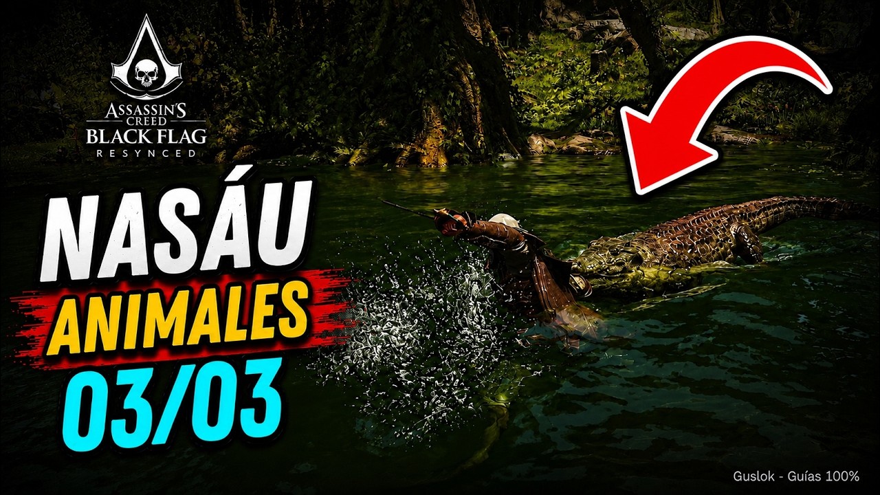 Nasáu Todos Los Animales 100% | Assassin’s Creed Black Flag Resynced