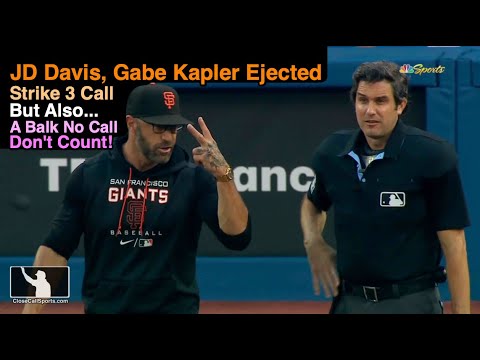 E127-8 - JD Davis & Gabe Kapler Ejected After John Tumpane's Strike 3 Call to End Giants' 3rd