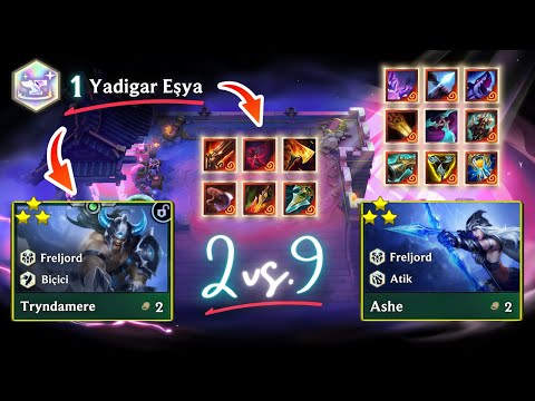 YADİGAR EŞYA GÖRÜNCE %100 BİRİNCİ OL! [ÖĞRETİCİ] TRYNDAMERE & ASHE KOMPU?! | SET 16 | OVERRATED TFT