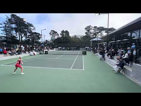 2023 KPSF Open - Urszula Radwanska [1] vs Aspen Schuman [3] Set Point (1st Set)