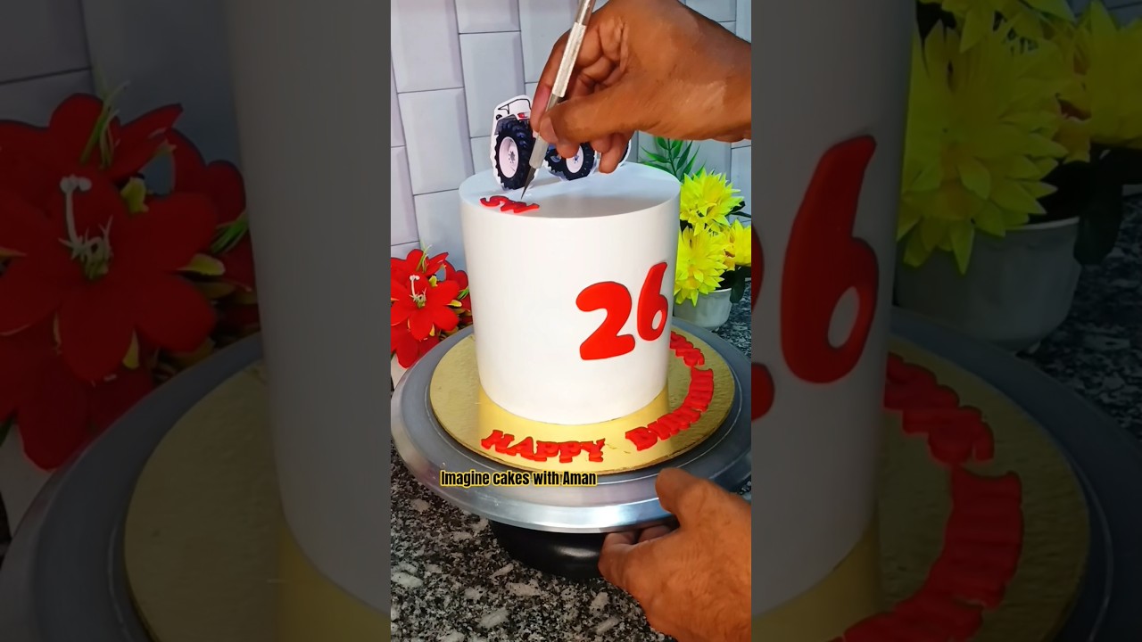 Tractor 🚜 Theme Cake #tractor#cake#shorts#viral # #shortsfeed #thegeetagurjar