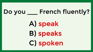 Mixed Grammar Test | Can You Beat 30/40? That’s Genius Level! #17