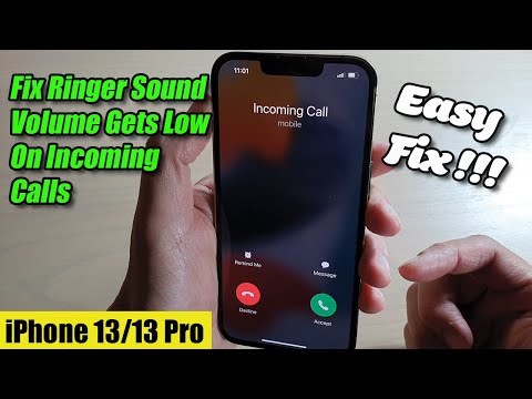 iPhone 13/13 Pro: How to Fix Ringer Sound Volume Gets Low On Incoming Calls - Easy Fix!!!