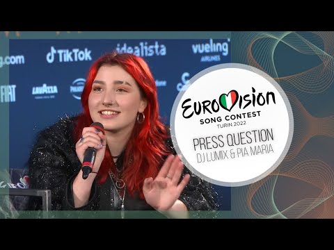 PRESS QUESTION ► DJ Lumix & Pia Maria (Austria Eurovision 2022)
