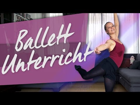 Ballett lernen für Mittelstufe// Stange, Stretching+Sprüngen - Dance-Challenge Tag 12