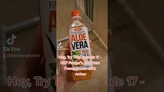 Hey, Try This! Episode 17 - OKF Farmer's Aloe Vera Pomegranate drink review. #shorts #aloevera #fyp