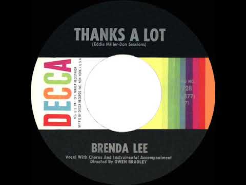 1965 HITS ARCHIVE: Thanks A Lot - Brenda Lee