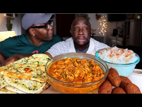 WE RISING ABOVE THE DRAMA| FAMILY FIRST!|CHICKEN TIKKA MASALA| GARLIC NAAN |INDIAN FOOD| MUKBANG!