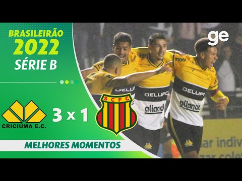 Gols e lances de Criciúma x Sampaio Corrêa