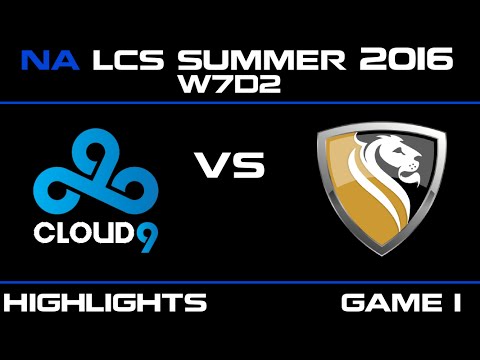 C9 vs APX Game 1 highlights W7D2 NA LCS 2016 Cloud9 vs Apex   APX vs C9   LCS LOL
