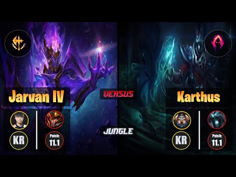 Cuzz JARVAN IV (Jungle) [Conqueror] VS KARTHUS - Challenger KR Patch 11.1