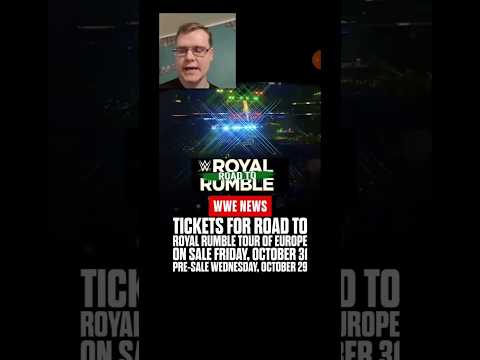 Tickets For Road To Royal Rumble Tour Of Europe On Sale Friday!! #WWE #shorts #PaytonFrost